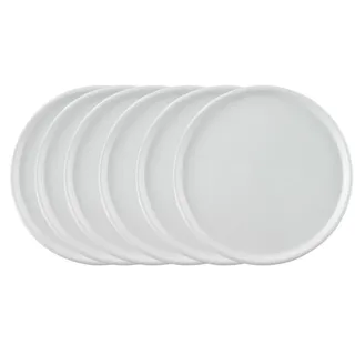 Thomas Porzellan Geschirr-Set Trend weiss Pizzateller 32 cm Set6, Porzellan weiß