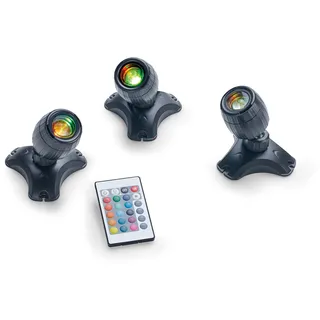 PONTEC Teich- und Gartenbeleuchtung PondoStar LED RGBW Set 3