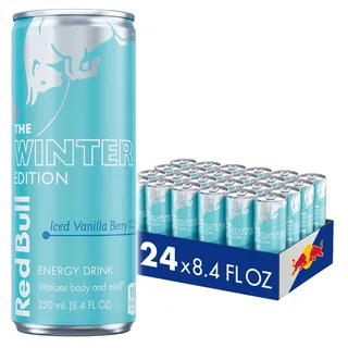 REDBULL 24x Red Bull Energy Drink Winter Edition 2024 Iced Vanilla Berry 0,25l inkl. 6€ Pfand