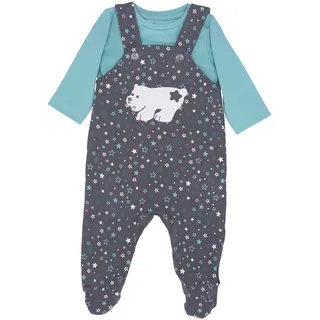 Sterntaler Baby - Jungen Strampler-Set Jersey Eisbär Elia Und Kleinkind-Schlafanzüge, Eisengrau, 56 EU - 56