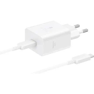 Samsung USB-C Schnellladegerät 45W + USB-C Kabel Weiß