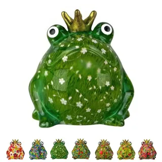 netproshop Spardose Frosch Freddy Größe N aus Keramik Pomme Pidou, Auswahl:Meadow