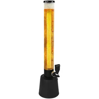 None Jago® Biersäule mit Zapfhahn - 3.5L Volumen, 90cm hoch, Füllstandsanzeige, mit Ständer, BPA-frei, LFGB Standard, Setwahl - Biertower, Getränkesäule, Trinksäule Bierspender, Getränkespender, Zapfsäule