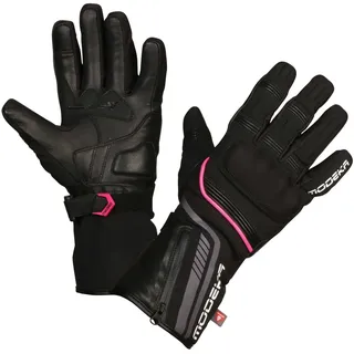 Modeka GmbH Modeka Makari Damen Motorradhandschuhe, schwarz/pink, 7 (L)