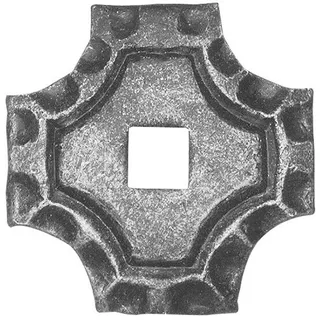 Zierrosette Schmiedeeisen Rosette 65x65 mm