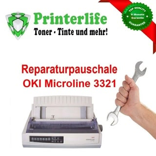 Servicepauschale Reparatur Nadeldrucker OKI 3321 mit Rechnung