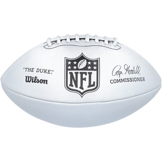 Wilson Football NFL DUKE METALLIC EDITION, Mischleder, Offizielle Größe, Silber, WTF1827XB