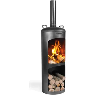 Cook King CookKing Gartenofen Faro Stahl 40 cm x 40 cm x 158 cm Schwarz