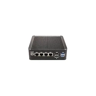 ANDAQI Micro Firewall Appliance, Mini PC, PFSense, Mikrotik, OPNsense, VPN, Router PC, Pentium Gold 4417U, RS34, 4 x 2.5GbE I226-V LAN, HDMI, DP, SIM Slot, Type-C, 32G RAM, 128G SSD