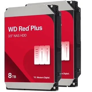 Western Digital WD Red Plus WD80EFPX NAS HDD - 8 TB 5640 rpm 256 MB 3,5 Zoll SATA 6 Gbit/s CMR