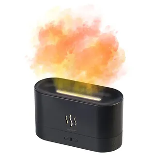 Carlo Milano Ultraschall-Aroma-Diffuser mit zuschaltbarer LED-Flamme, USB-Betrieb