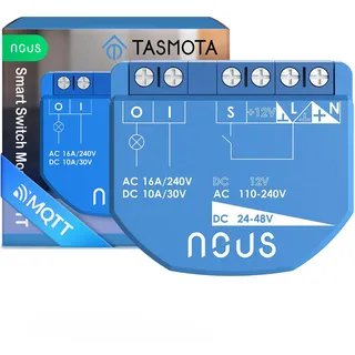 Nous B1T WiFi Tasmota Switch Module, ESP32, MATTER Unterstützung, MQTT, 1 Kanal, keine PM