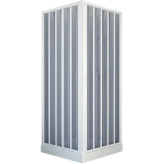Forte BK100001 Duschkabine, weiß, 80 x 80 x 185 h