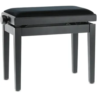 Gewa Pianobank Deluxe Massivholz Schwarz matt