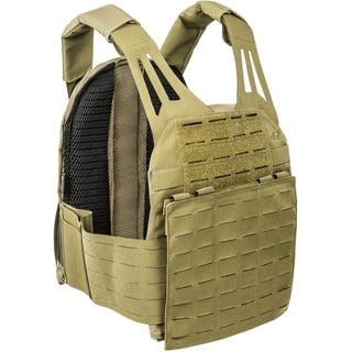 Tasmanian Tiger TT Plate Carrier LC Leichter Plattenträger mit MOLLE-System in Laser Cut-Ausführung mit integrierter Funkgeräte-Tasche, Oliv