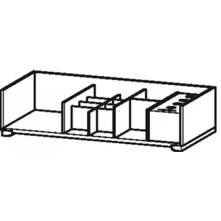 Duravit Einrichtungssystem für Schrankbreiten 80,0 cm, ohne Siphonausschnitt, UV992507878, Farbe: Ahorn massiv