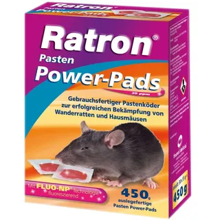 frunol delicia Ratron Pasten Power-Pads
167 x 15 g Köder Rattengift 29 ppm
Brodifacoum 2505 g