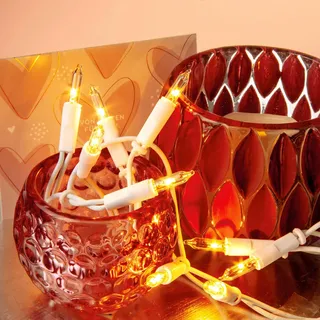 Hellum Mini-Lichterkette Kunststoff 2,85 m Weiß