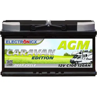 Electronicx Caravan Edition AGM Batterie 120 AH 12V