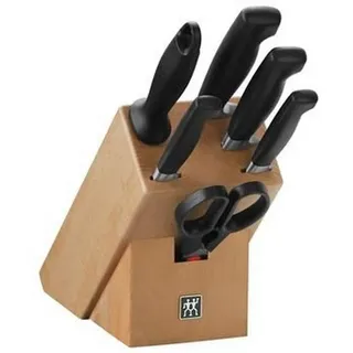 Zwilling Vier Sterne Messerblockset 7-tlg. Buche Natur