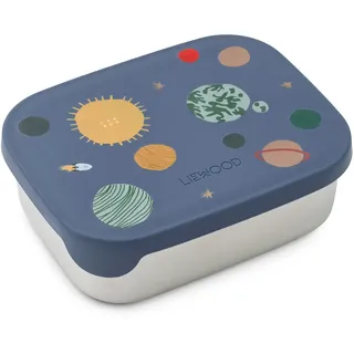 LIEWOOD - Arthur Lunchbox mit Deckel, Edelstahl, Universe / classic navy