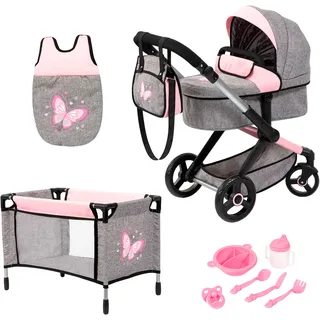 Bayer Kombi-Puppenwagen Xeo Mega Set