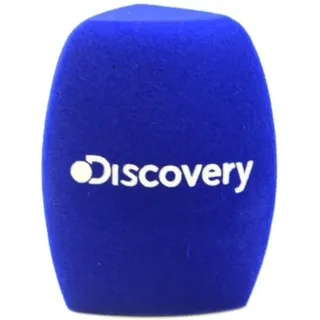 2-Packung Individuelles Logo auf Mikrofon-Schaumstoff-Windschutzscheiben, Handgriff-Mikrofon-Schaumstoffabdeckungen, Windschutzscheiben mit Logo, bedruckt für TV-Interview, Broadcast-Mikrofone (blau)