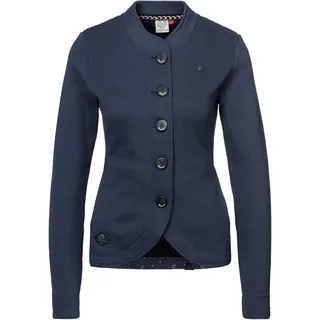 Ragwear Sweatjacke »AVALINA O«, maritimer Sweat-Blazer mit Kontrast-Details Gr. S (36), NAVY, , 39173053-S