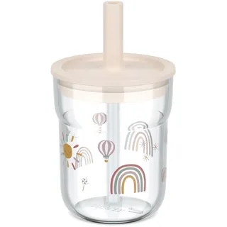 Mepal Kinderbecher mit Strohhalm Mio 250 ml Sunshine/Rainbow