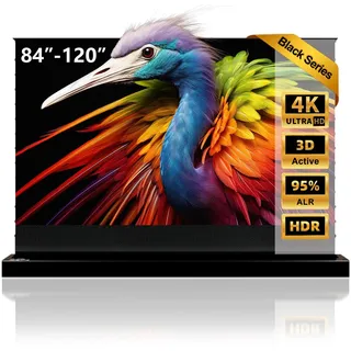 NothingProjector Beamer Leinwand, 110 Zoll Bodenstehend Ausziehbar Elektrisch, ALR CLR, 4K UHD Laser TV Bildschirm, Mobile Heimkino Tragbar, Screen für Ultrakurzdistanzprojektor, Keine Montage