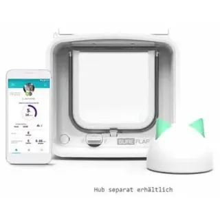 Sureflap Mikrochip Katzenklappe  weiß