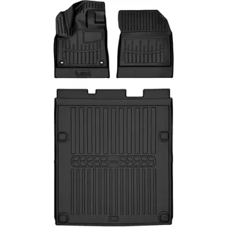 Gummimatten & Kofferraumwanne 3D Set passend für FIAT Doblo III (3) K9 (2022-2026) Van, Minivan L2 (Langer Radstand), Kastenwagen-Version, + FIAT e-Doblo III| Extra hoher Rand