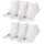 Sneaker Socken 6er Pack Weiß 43-46