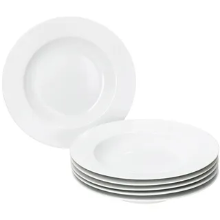 Mambocat 6er Set Tommy Suppenteller weiß Porzellan