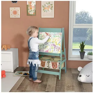aiyaplay Tafel Kindertafel, 3 in 1 Kinder Staffelei, Doppelseitig, (Standtafel, 1-tlg., Kinder Spieltafel), Grün 54 x 46,5 x 93 cm grün