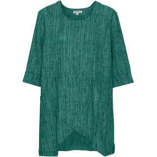 Baumwoll-Bluse, Melange grün, 48