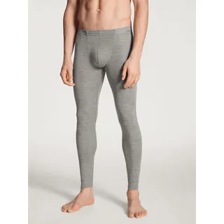 CALIDA Herren, Lange Unterhose grau Schurwollmix unifarben, grau, NOS