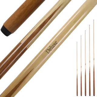 Winsport einteiliger Billard Queue Deluxe, robuster Pool Cue aus Ahornholz, 120 cm, 12mm Schraubleder Spitze, Kinder und Erwachsene, Billardqueue Gastronomie Jugendeinrichtungen
