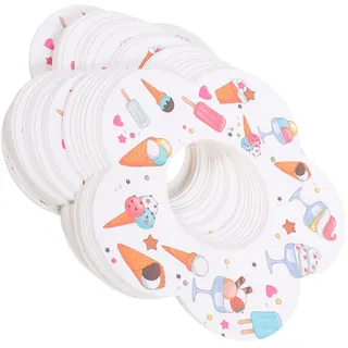 CONGARTENO 50 Stück Eiscreme-tropfschutz Inhaber Eisbehälter -tropfenfänger Eiswürfelschale Eiskantine Eisstangen Scoop Eisbeutel Am Stiel Eismaschine -pop-Form Eiswürfelform Papier