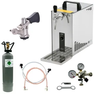 BieTal Bierzapfanlage Bierkühler Zapfanlage 30 Liter/h Exklusiv Line ohne CO2 KEG Korb