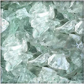 20 kg Glasbrocken Glasbruch Glassteine Glas Gabione 60-120 mm Farbe Kristall
