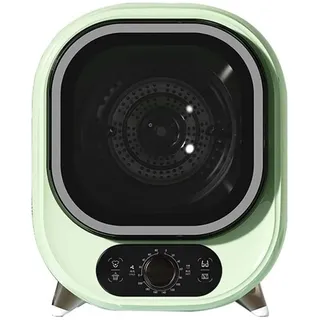 ZMIN Kleiner Wäschetrockner, tragbarer Kondensator-Wäschetrockner, 5 kg belüfteter Wäschetrockner, kompakt, Mini-Schleudertrockner, 0,8 kg Tragfähigkeit,Grün,1