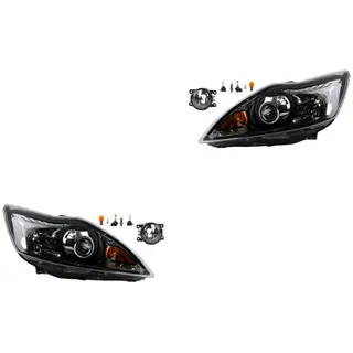 Scheinwerfer Satz Xenon passend für Ford Focus 05 02/08-01/11 D1S H1 +Nebel+Leu. 1521209 1574946 1744969 1679622 8M5113006CA 8M5113006CB 8M5113 Johns