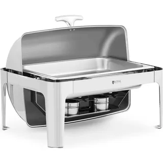 Royal Catering Chafing Dish GN 1/1 8,5 L 2 Brennstoffzellen Rolltop