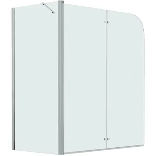 vidaXL Doppelte Faltbare Duschkabine ESG 120 x 68 x 130 cm