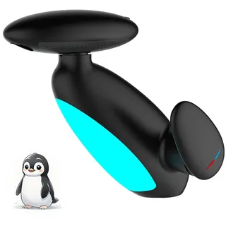 Yalsfowe Wasserhahn Bad 4 Modus, LED Waschtischarmatur mit ausziehbarer brause, Wasserfall Mischbatterie Bad, 360° Drehbar, Kreativer Wasserhahn Waschbecken mit mehrfarbige beleuchtung,Schwarz