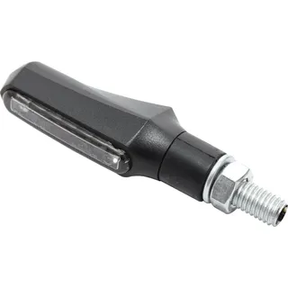 Highsider smart Shorty-Fin LED 3in1 Blinker-Rücklicht-Kombination Gehäuse Schwarz / Linse Rauchgrau (Paar), Hinten
