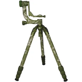 Sirui CT-3204 2in1 Dreibeinstativ Carbon mit 15°Nivelierbasis und Gimbalkopf CH20 Camouflage