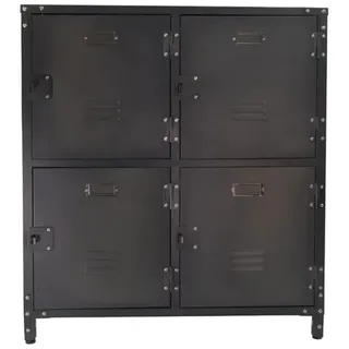 Rikta 75 x 82,5 x 35 cm Grau / Schwarz