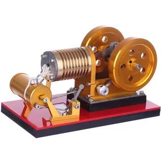 Stirlingmotor-Modellbausätze, Professioneller Stirlingmotor aus reinem Messing mit Saugfeuer-Zylinder für physikalische Experimente und Schreibtischdemonstrationen